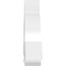 Ekena Millwork Ericson Architectural Grade PVC Gable Bracket, 36"W x 15"H x 4"D x 4"F, 10/12 Pitch GBP036X15X0404ERI00 - alternate 2